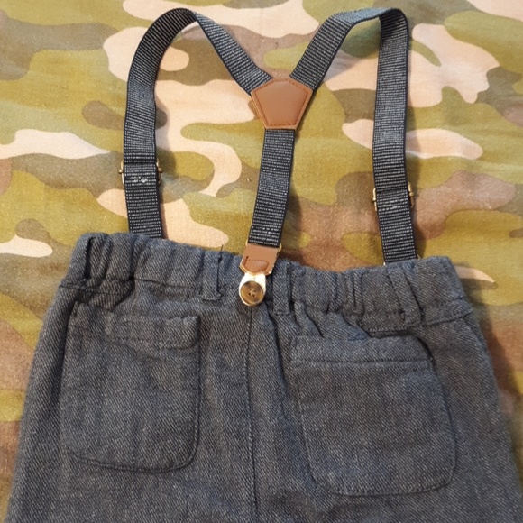 #656 NWOT Primark pants with suspenders Size: 12-18 Months - Picture 4 of 6